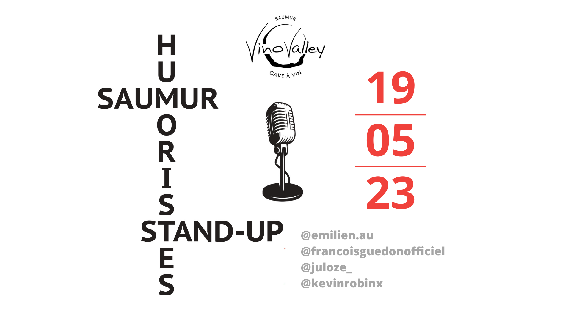 SOIRÉE STAND-U / HUMOUR À VINOVALLEY !©